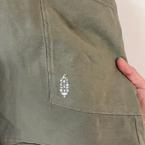 NWT Free People Movement Hot Shot Tee Romper Sage Stone - Picture 4 of 5